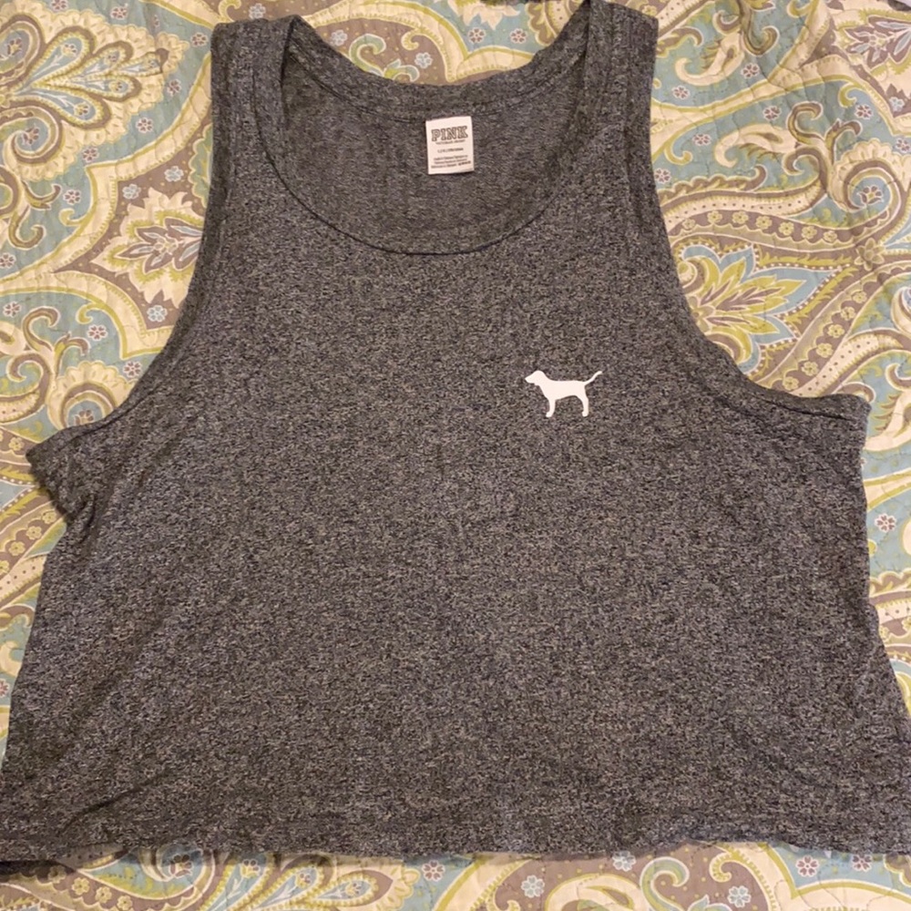 VS Pink crop tank size L